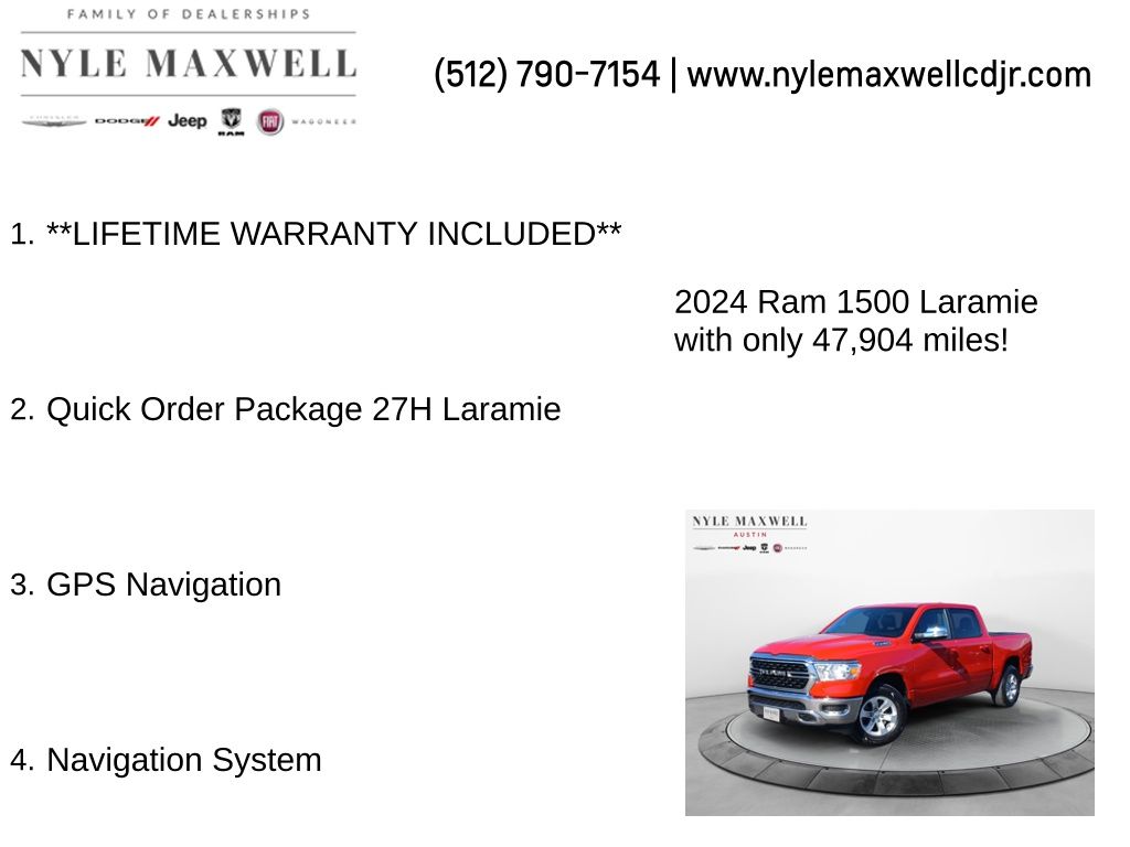 Used Car 2024 Ram 1500  Laramie For Sale Under $35,000 In Austin, Texas