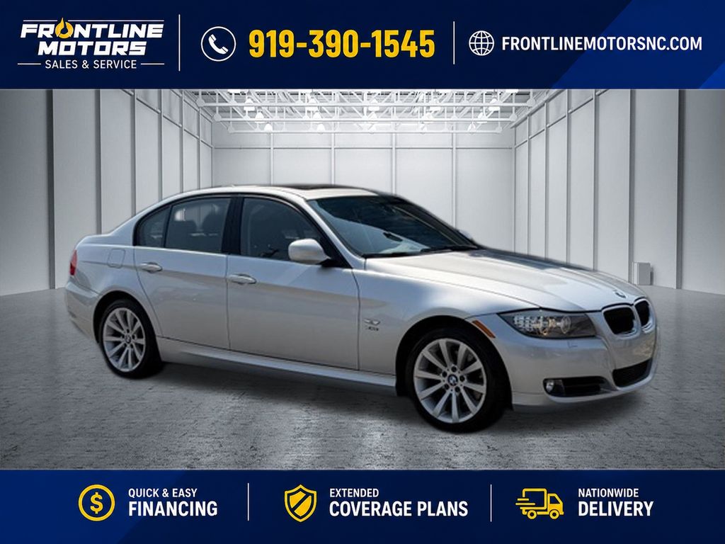 Titanium Silver Metallic 2011 BMW 3 Series Sedan All-Wheel Drive 6-Speed Manual