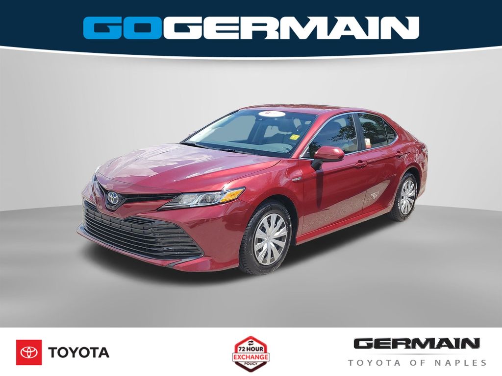 Red (Ruby Flare Pearl) 2020 Toyota Camry Hybrid Sedan Front-Wheel Drive Continuously Variable Transmission