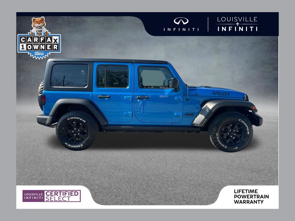 Hydro Blue Pearlcoat 2023 Jeep Wrangler SUV / Crossover Four-Wheel Drive 8-Speed Automatic