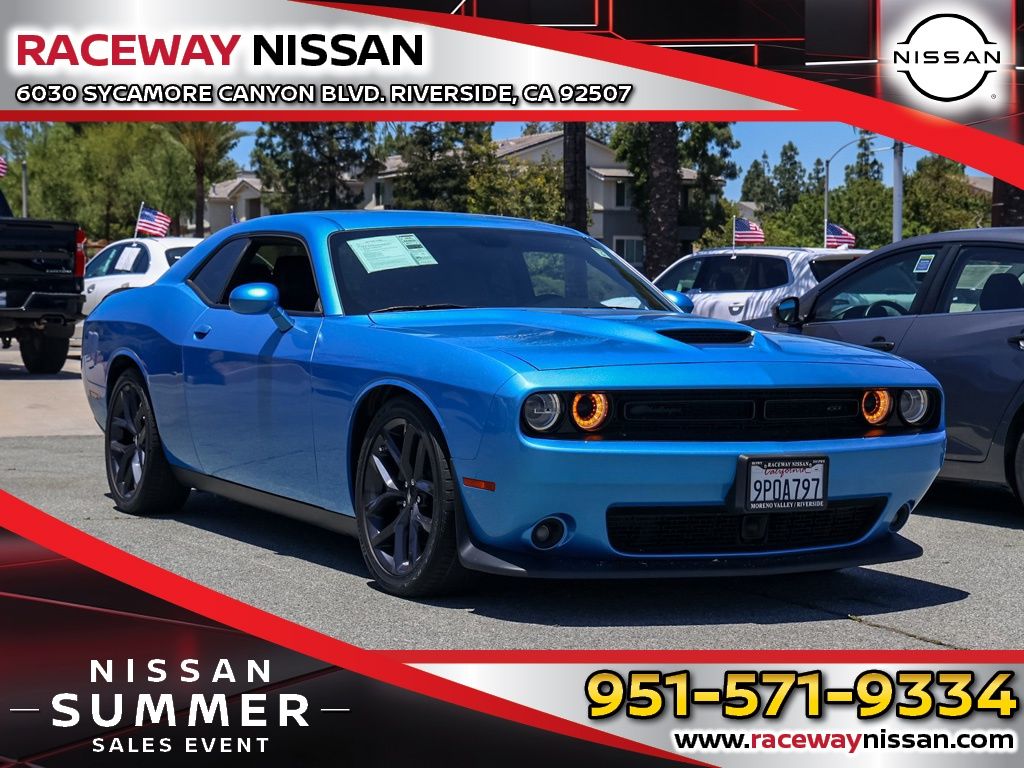 B5 Blue Pearlcoat 2023 Dodge Challenger Coupe Rear-Wheel Drive 8-Speed Automatic