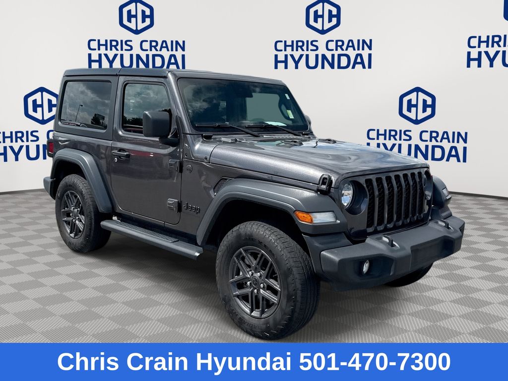 Gray (Granite Crystal Metallic Clearcoat) 2024 Jeep Wrangler Sport S 2-Door 4WD SUV / Crossover Four-Wheel Drive 8-Speed Automatic