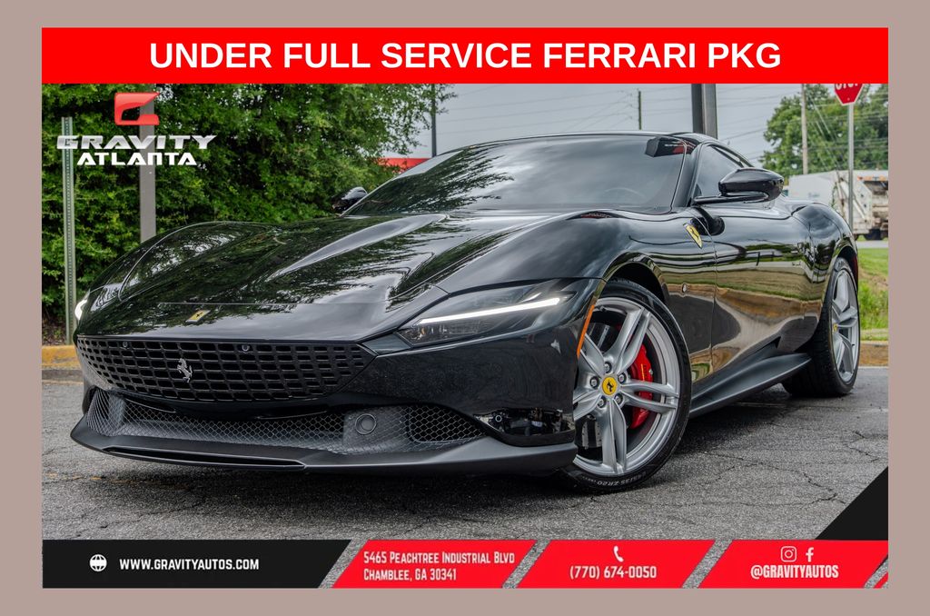 Black 2022 Ferrari Roma Coupe Rear-Wheel Drive Automatic