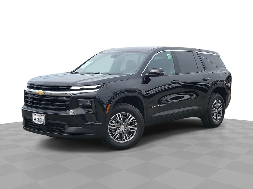 Black Metallic 2024 Chevrolet Traverse LS FWD SUV / Crossover Front-Wheel Drive 8-Speed Automatic