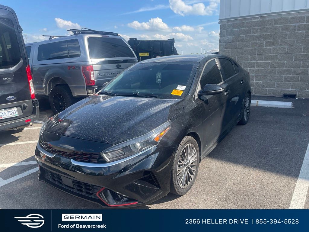 Aurora Black Pearl 2022 Kia Forte GT-Line FWD Sedan Front-Wheel Drive Continuously Variable Transmission