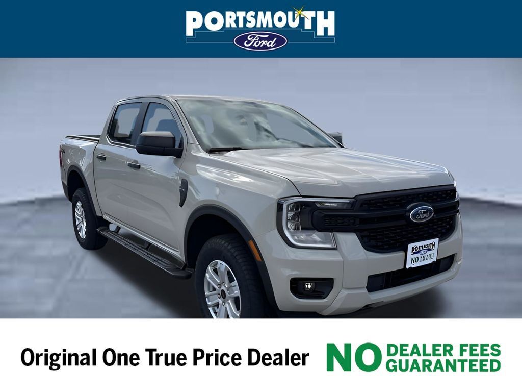 Desert Sand 2025 Ford Ranger XL SuperCrew 4WD Pickup Truck Four-Wheel Drive Automatic