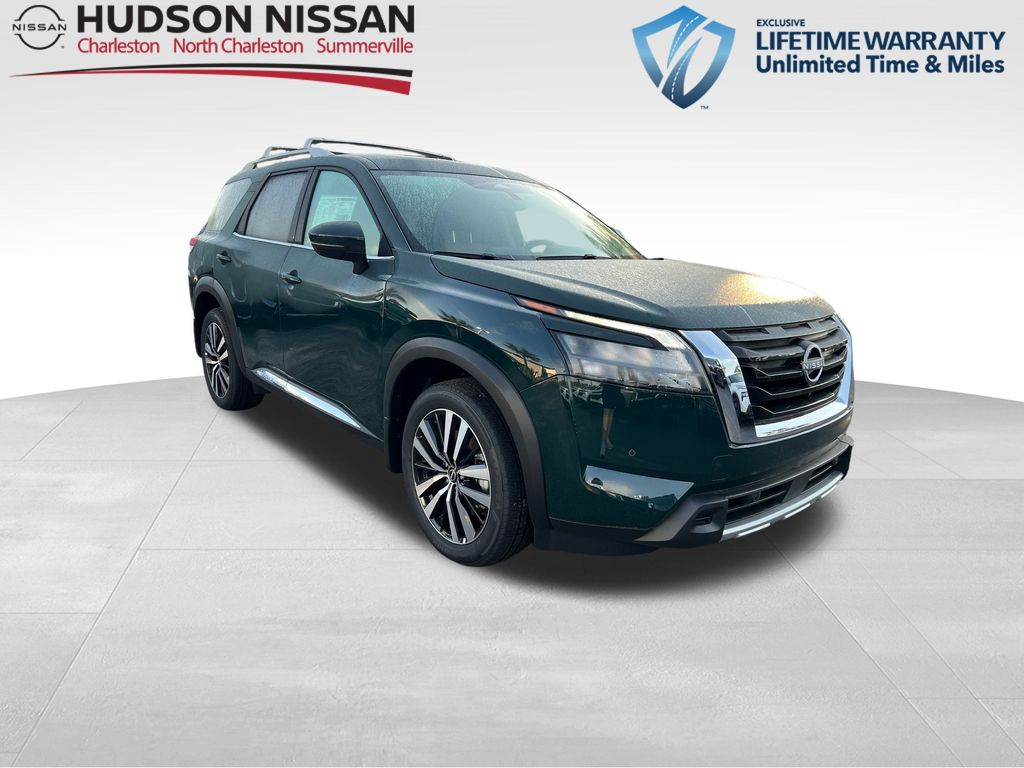 2025 Obsidian Green Pearl Nissan Pathfinder Platinum 4X4 SUV