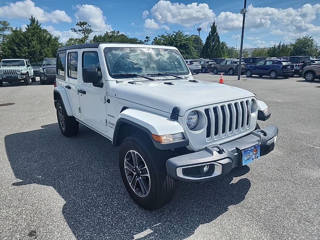 2023 White Jeep Wrangler Sahara 4X4 SUV