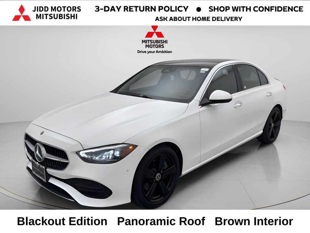 Polar White 2025 Mercedes-Benz C-Class Sedan All-Wheel Drive 9-Speed Automatic