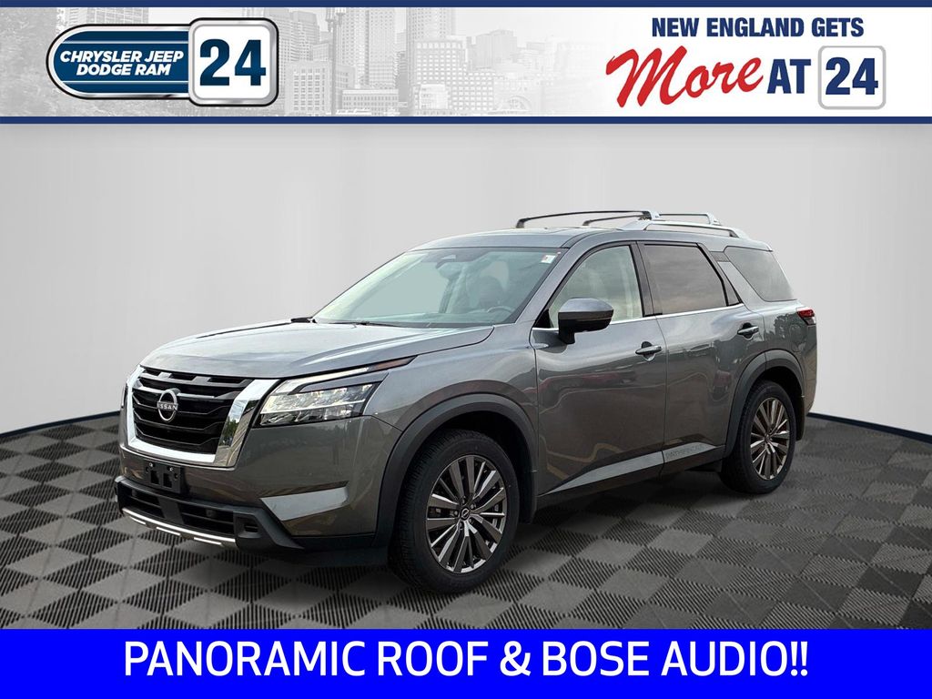 Gray (Gun Metallic) 2023 Nissan Pathfinder SUV / Crossover All-Wheel Drive 9-Speed Automatic