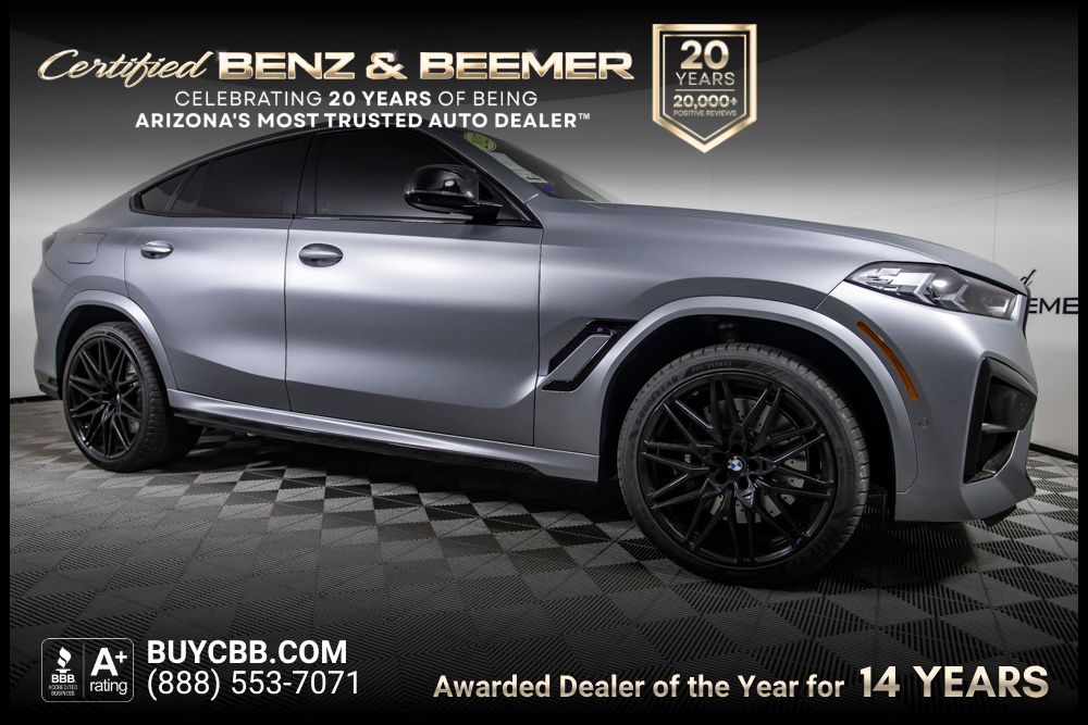 Gray (Frozen Pure Grey Metallic) 2025 BMW X6 M Competition AWD SUV / Crossover All-Wheel Drive 8-Speed Automatic
