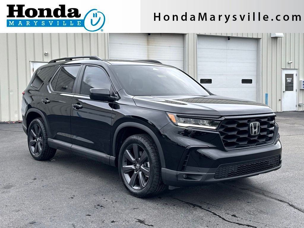 Crystal Black Pearl 2025 Honda Pilot SUV / Crossover All-Wheel Drive Automatic