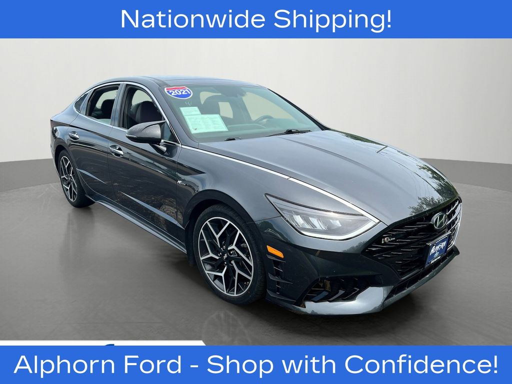 Portofino Gray 2021 Hyundai Sonata Sedan Front-Wheel Drive 8-Speed Automatic
