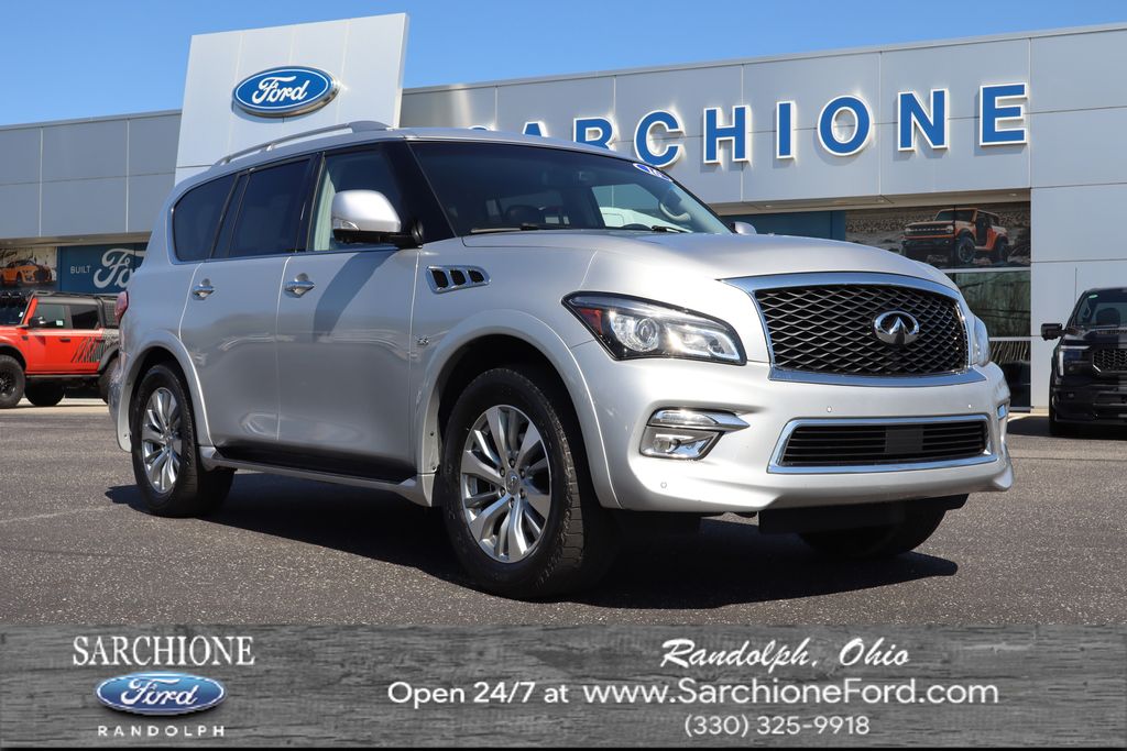 Gray (Liquid Platinum) 2016 INFINITI QX80 RWD SUV / Crossover Rear-Wheel Drive 7-Speed Automatic