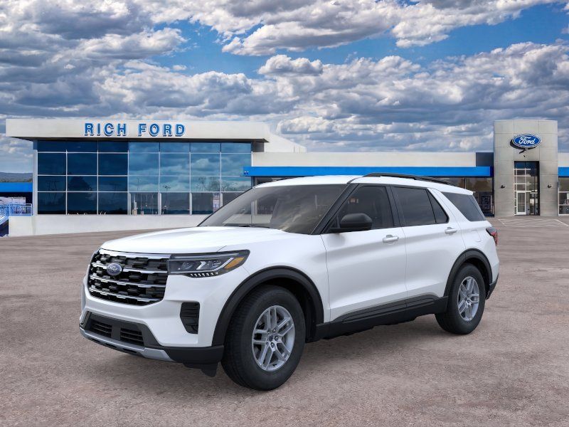 Star White Metallic Tri-Coat 2026 Ford Explorer SUV / Crossover Rear-Wheel Drive Automatic