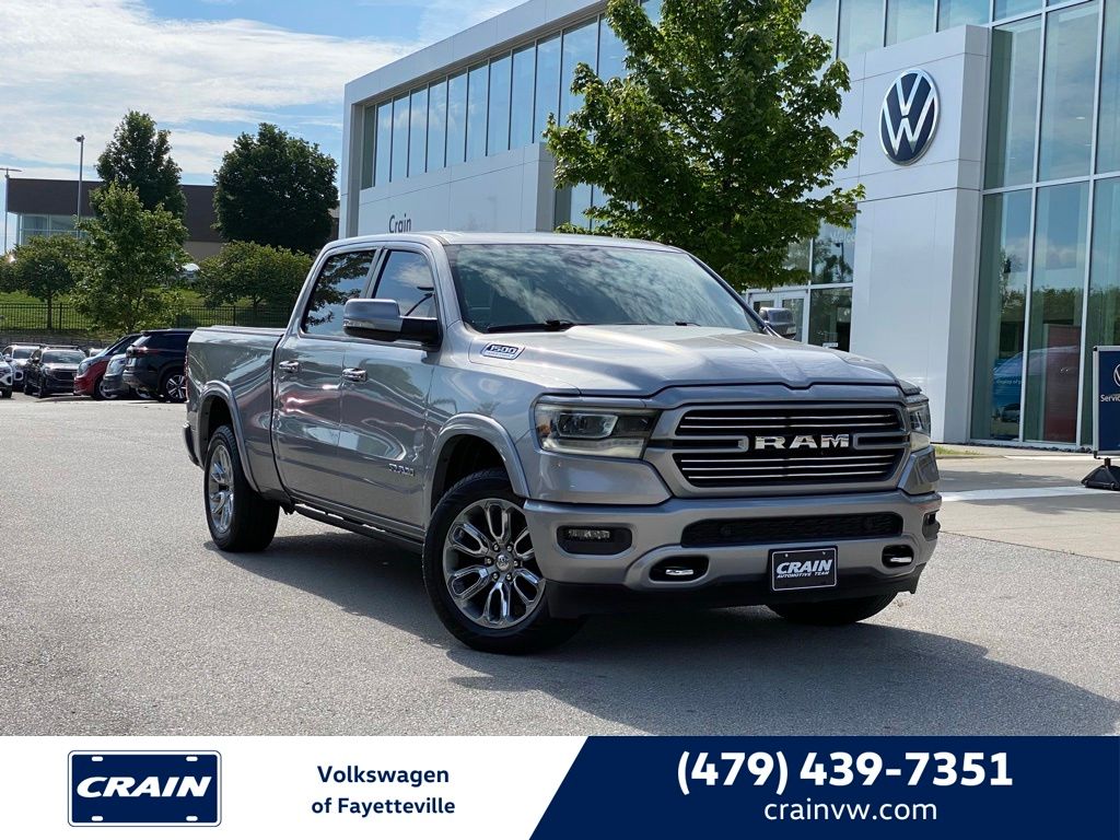 Billet Silver Metallic 2022 RAM 1500 Laramie Crew Cab 4WD Pickup Truck Four-Wheel Drive 8-Speed Automatic