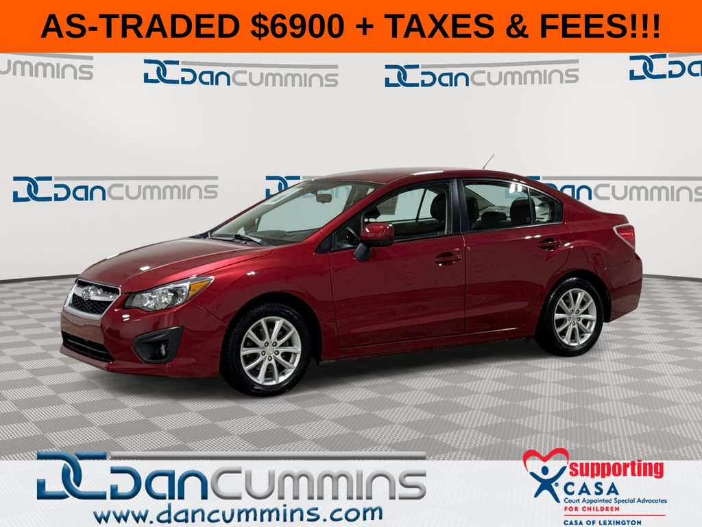 Venetian Red Pearl 2014 Subaru Impreza Sedan All-Wheel Drive Continuously Variable Transmission