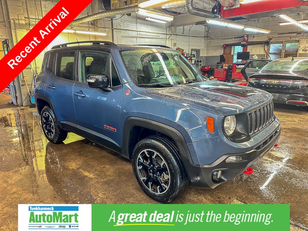 Slate Blue Pearlcoat 2023 Jeep Renegade SUV / Crossover Four-Wheel Drive 9-Speed Automatic