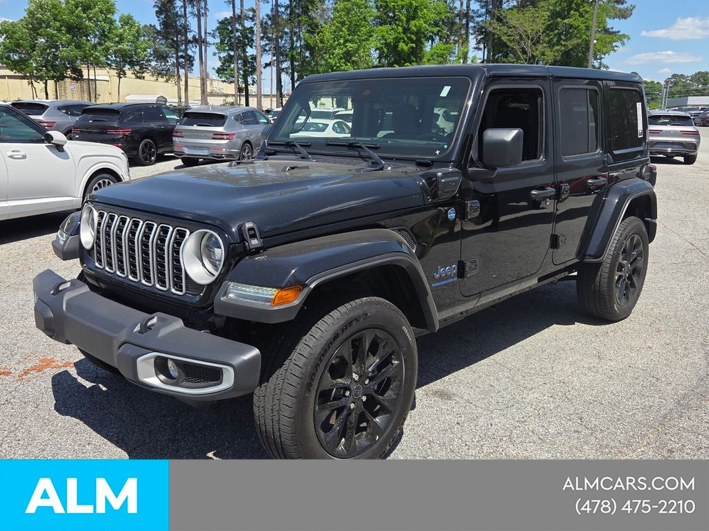 Used 2025 Black Jeep Sahara 4xe image 4