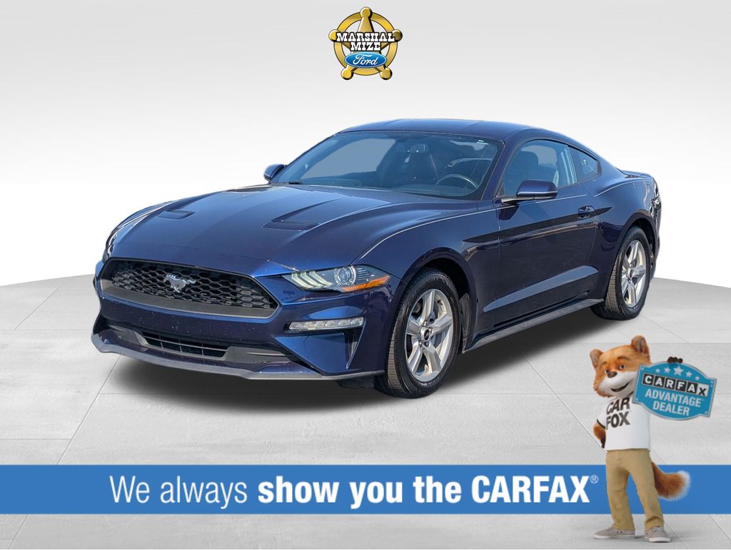 Kona Blue Metallic 2018 Ford Mustang Coupe Rear-Wheel Drive 6-Speed Manual