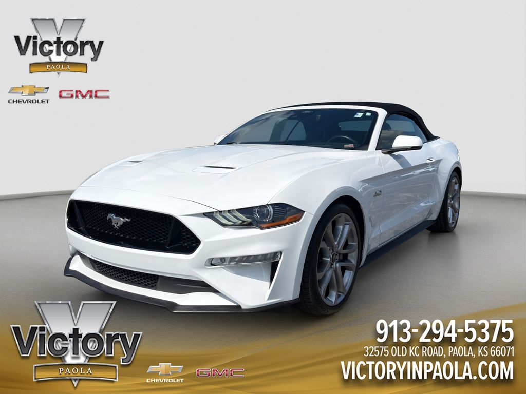 Oxford White 2019 Ford Mustang GT Premium Convertible RWD Convertible Rear-Wheel Drive Automatic
