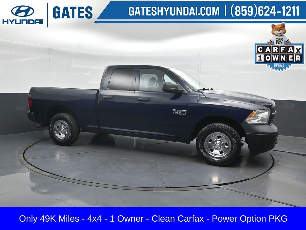True Blue Pearlcoat 2018 RAM 1500 Tradesman Quad Cab 4WD Pickup Truck Four-Wheel Drive 8-Speed Automatic