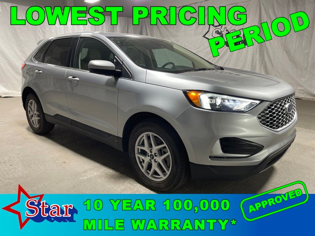 Iconic Silver Metallic 2024 Ford Edge SUV / Crossover All-Wheel Drive 8-Speed Automatic