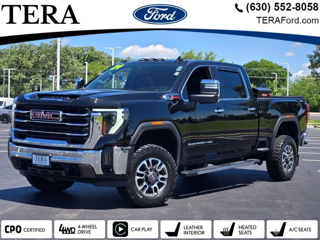 Onyx Black 2024 GMC Sierra 2500HD Pickup Truck Four-Wheel Drive Automatic