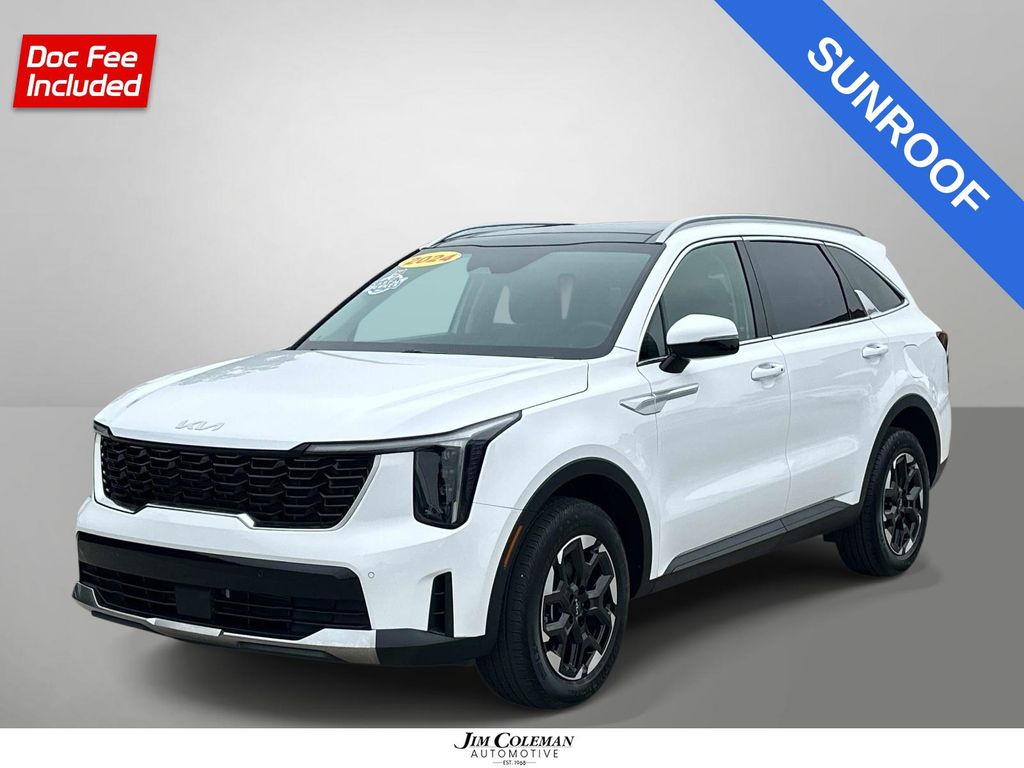 White Pearl 2024 Kia Sorento SUV / Crossover All-Wheel Drive 8-Speed Automatic