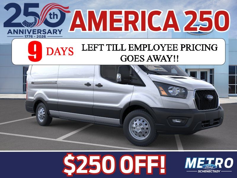Ingot Silver Metallic 2025 Ford Transit Cargo Van All-Wheel Drive 
