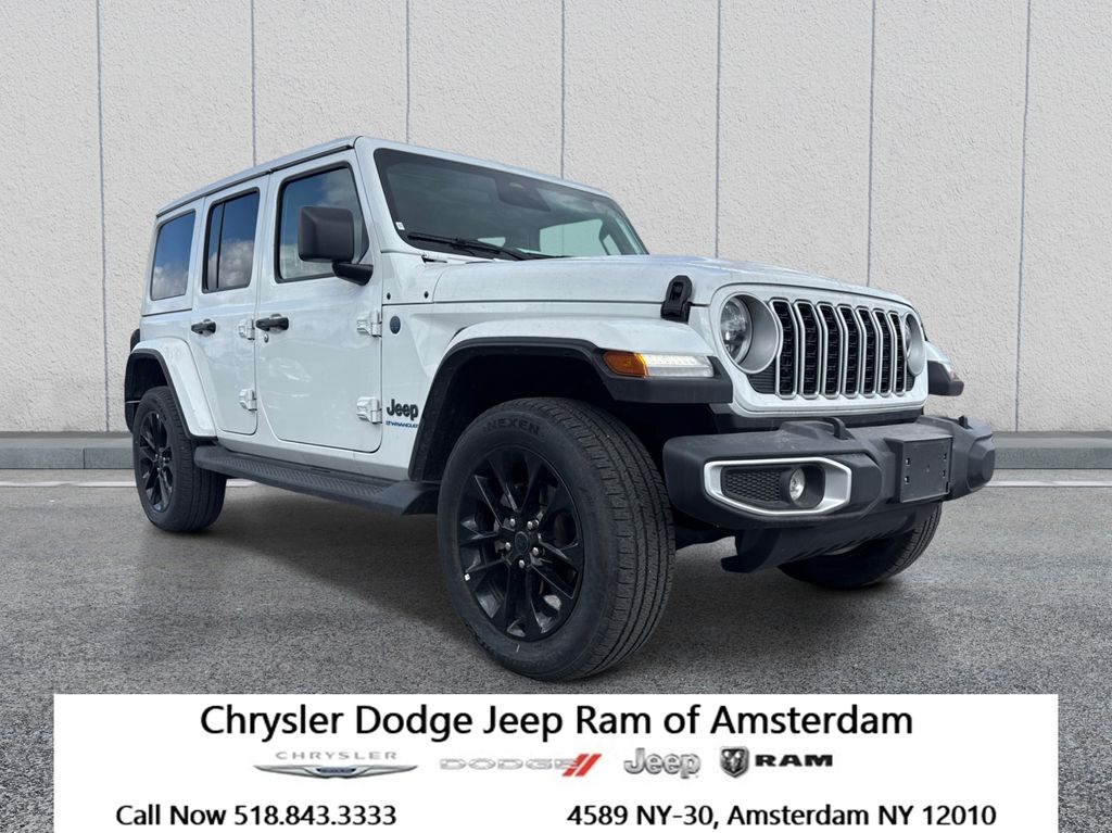 Bright White Clearcoat 2025 Jeep Wrangler 4xe Sahara 4WD SUV / Crossover Four-Wheel Drive 8-Speed Automatic