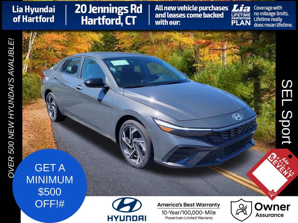Ecotronic Gray Pearl 2026 Hyundai Elantra Hybrid Sedan Front-Wheel Drive 6-Speed Dual Clutch