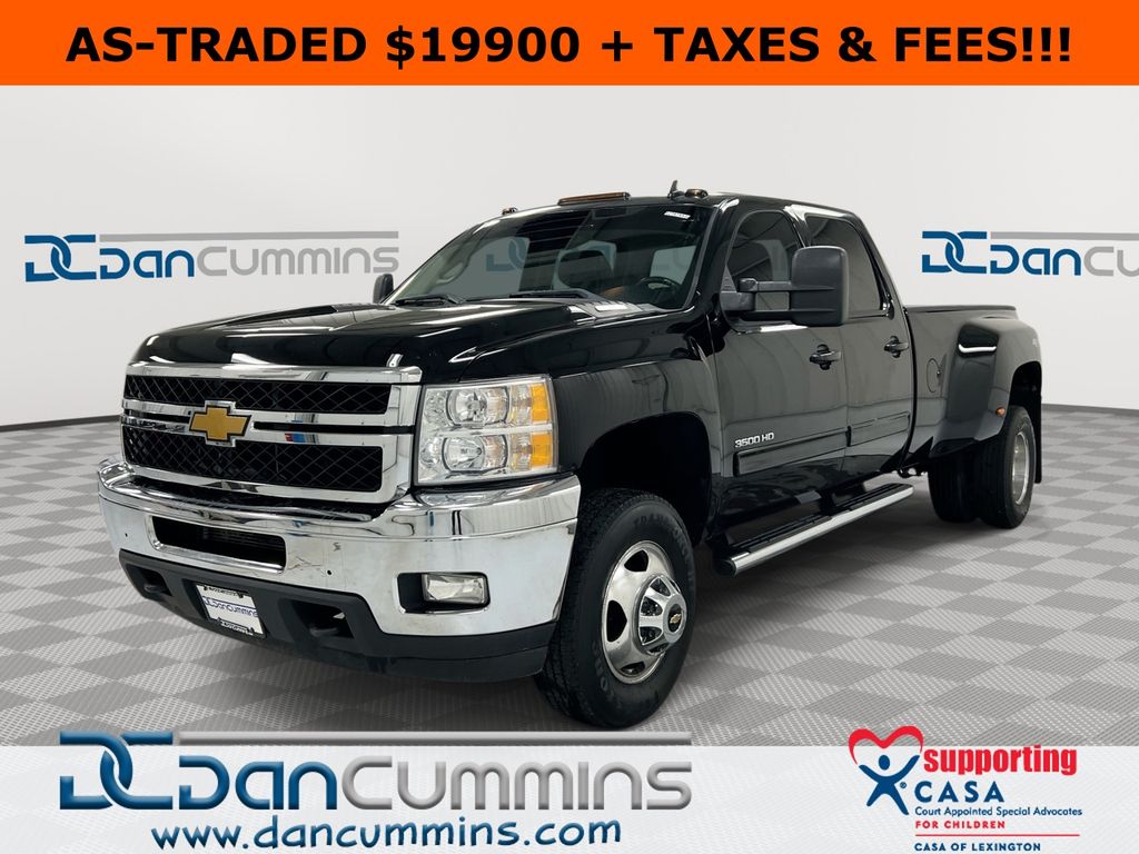 Black 2014 Chevrolet Silverado 3500HD LTZ Crew Cab 4WD Pickup Truck Four-Wheel Drive 6-Speed Automatic