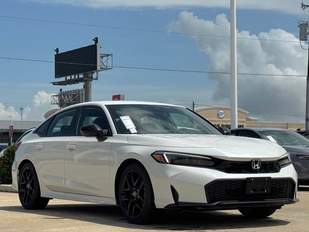 2026 Honda Civic Sport White at Community Honda
