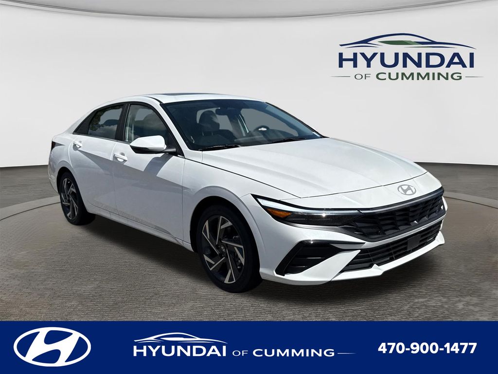 Serenity White 2026 Hyundai Elantra Sedan Front-Wheel Drive Continuously Variable Transmission