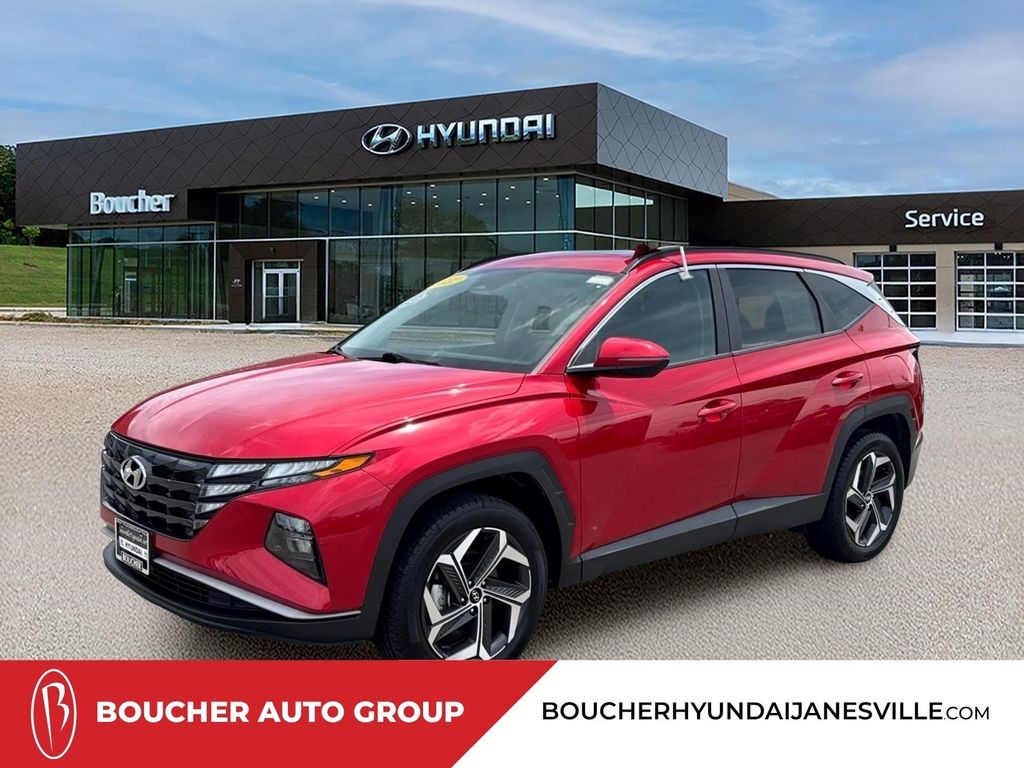 Calypso Red 2022 Hyundai Tucson SUV / Crossover All-Wheel Drive 8-Speed Automatic