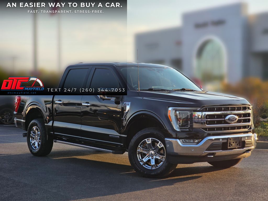 Black Metallic 2021 Ford F-150 Pickup Truck Four-Wheel Drive Automatic