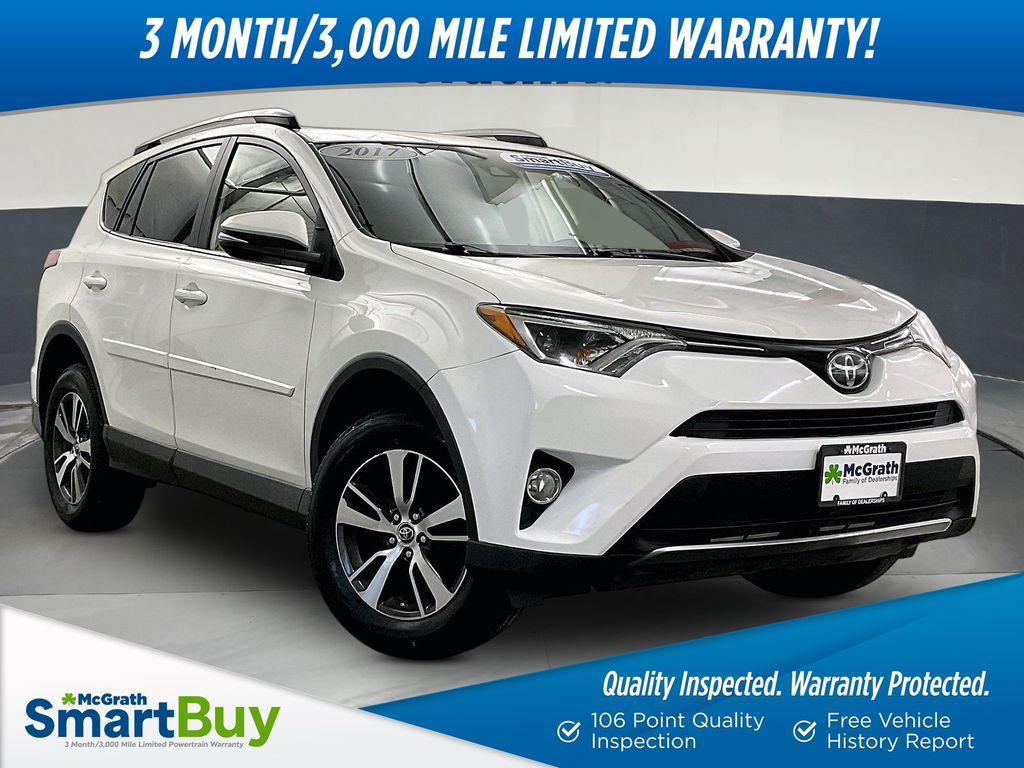 Super White 2017 Toyota RAV4 SUV / Crossover All-Wheel Drive 6-Speed Automatic