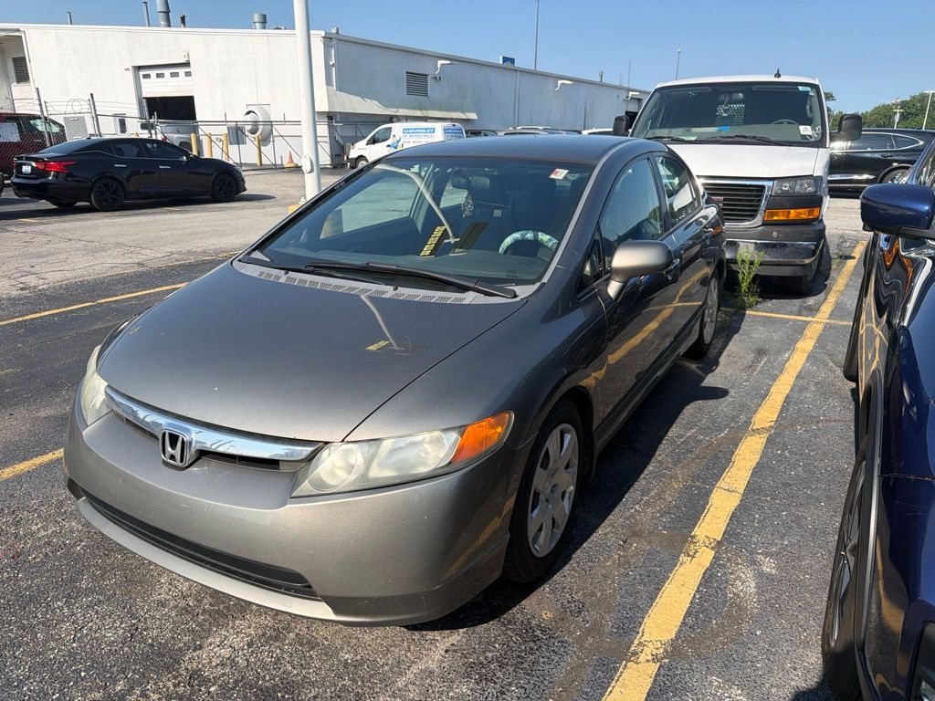 Brown (Borrego Beige Metallic) 2007 Honda Civic Sedan Front-Wheel Drive 5-Speed Manual Overdrive
