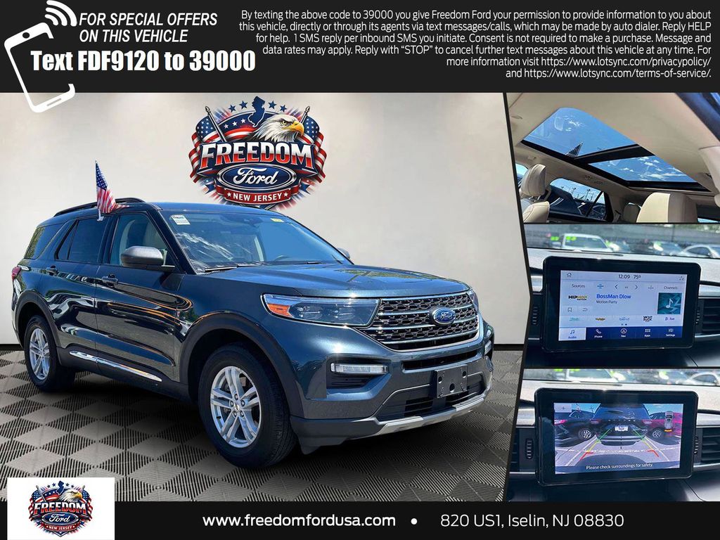 Blue Metallic 2022 Ford Explorer SUV / Crossover All-Wheel Drive Automatic