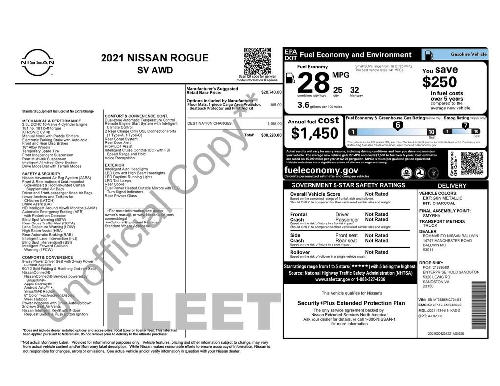 2021 Nissan Rogue SV Gray at Walterboro Ford