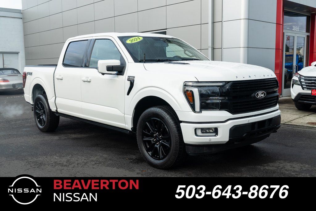 Star White Metallic Tri-Coat 2024 Ford F-150 Pickup Truck Four-Wheel Drive Automatic