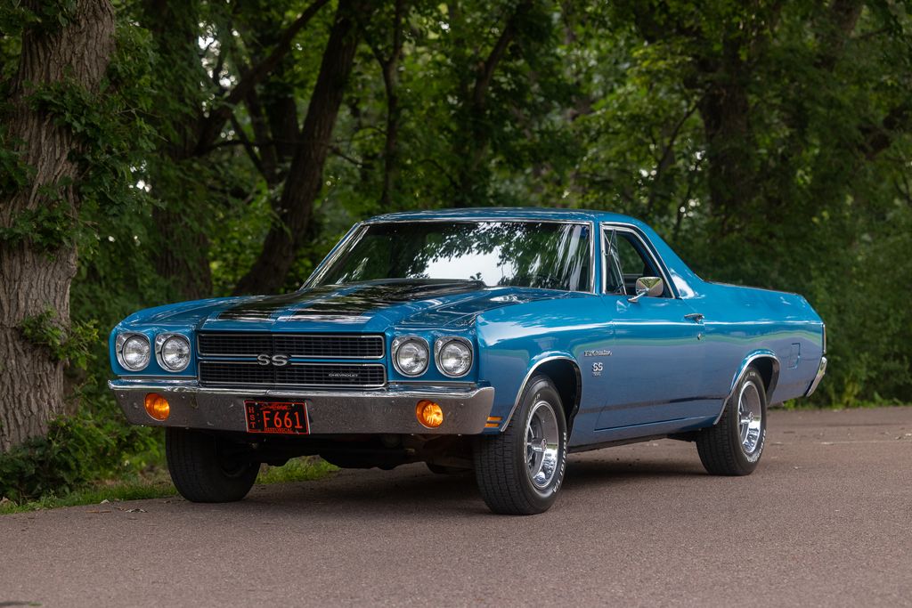 Blue 1970 Chevrolet El Camino Coupe Automatic