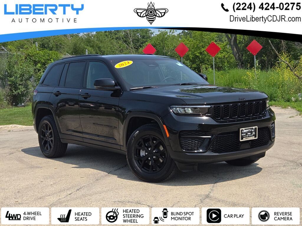 Diamond Black Crystal Pearlcoat 2024 Jeep Grand Cherokee SUV / Crossover Four-Wheel Drive 8-Speed Automatic