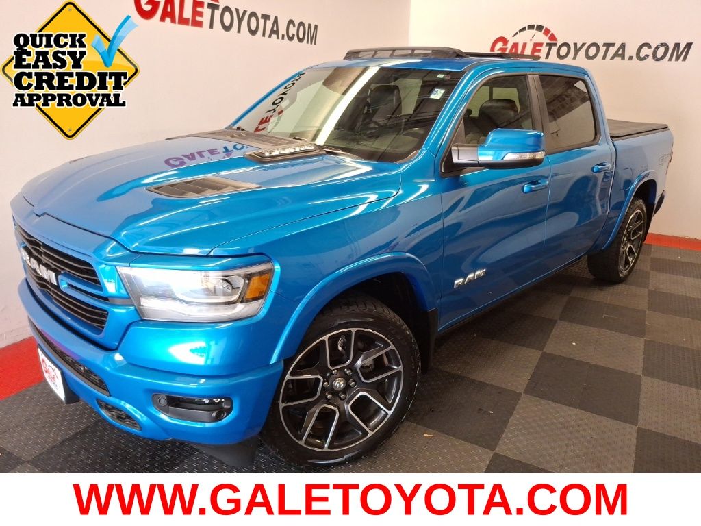 Blue Pearl 2022 RAM 1500 Pickup Truck Four-Wheel Drive 8-Speed Automatic