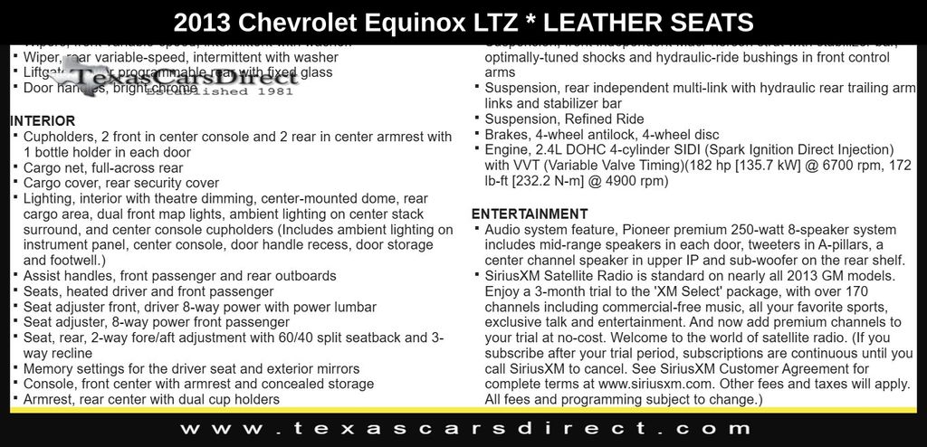 2013 Chevrolet Equinox LTZ 13