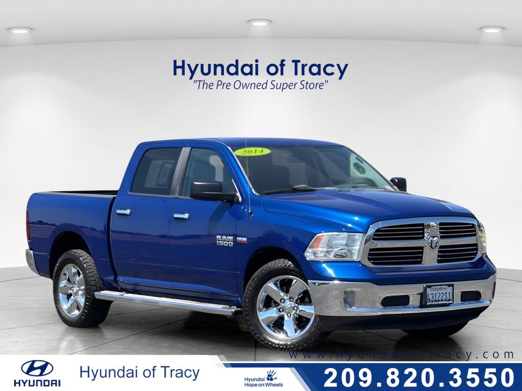 Blue Streak Pearlcoat 2014 RAM 1500 Pickup Truck Four-Wheel Drive 8-Speed Automatic