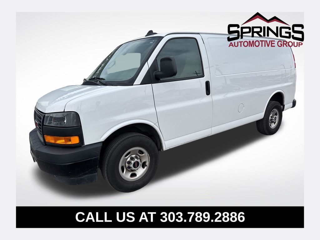 Summit White 2024 GMC Savana Cargo Van Rear-Wheel Drive 8-Speed Automatic Overdrive