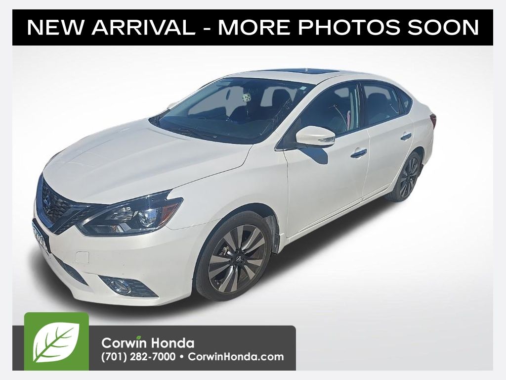 Aspen White Tricoat 2019 Nissan Sentra Sedan Front-Wheel Drive Continuously Variable Transmission
