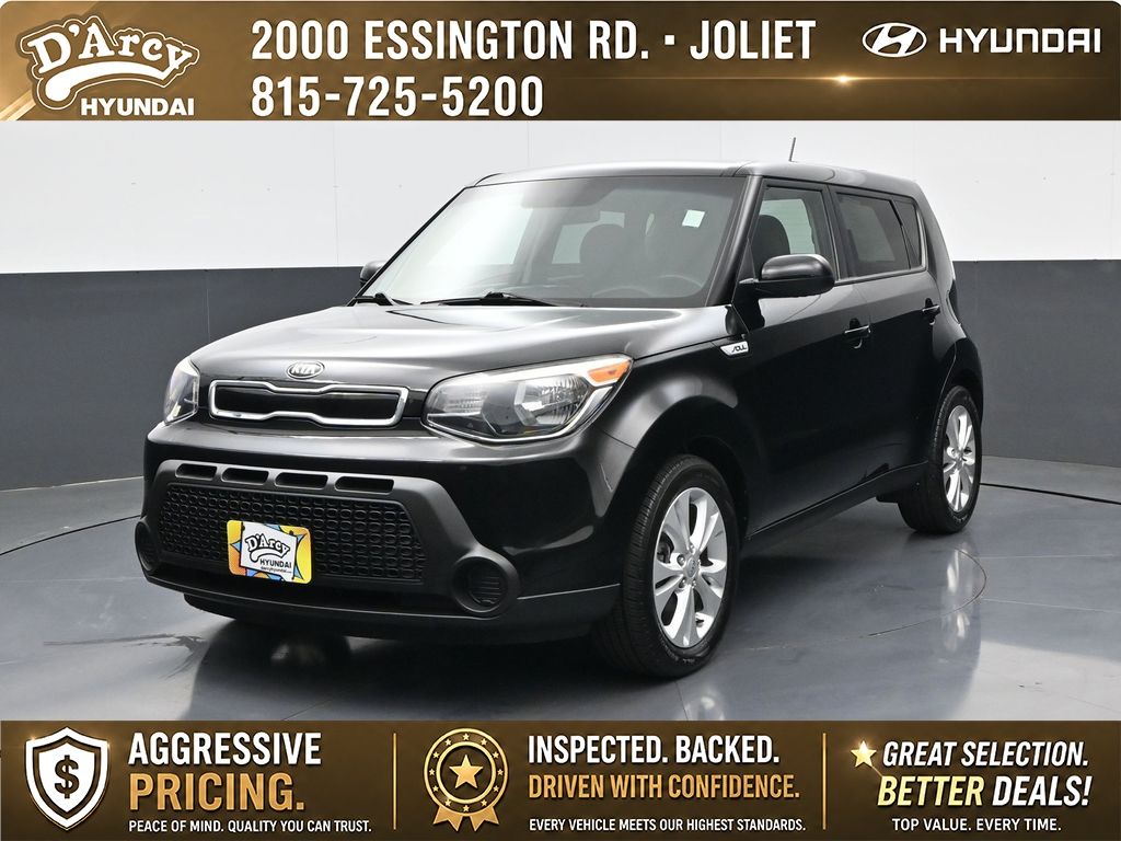 Shadow Black 2015 Kia Soul Wagon Front-Wheel Drive 6-Speed Automatic
